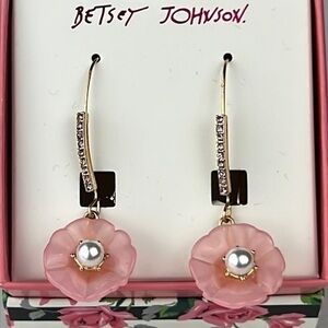 Betsey Johnson - ‘Pink Pearl’ earrings. NWT